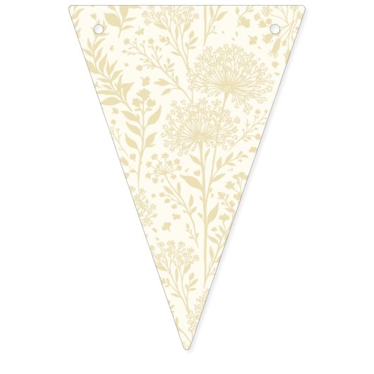 Süßer Löwenzahn Goldenes Weizen - Neutral Wimpelkette (Erste Fahne)