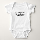 Süßer lustiger Gangster-Schläfer Baby Strampler (Vorderseite)