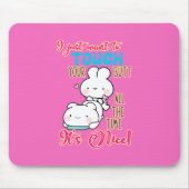 Süßer Lustiger Hase Ich Will Nur Deinen Hintern Be Mousepad (Vorne)
