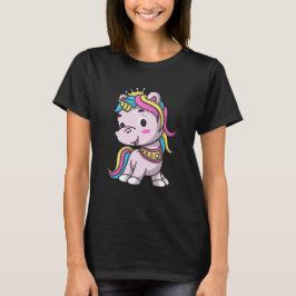 Süßer lustiger Prinzessin-Einhorn-Magisches-Einhor T-Shirt