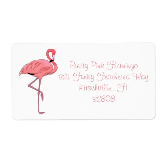 Süßer lustiger rosa Flamingo (Vorne)