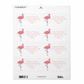 Süßer lustiger rosa Flamingo (Vorne)