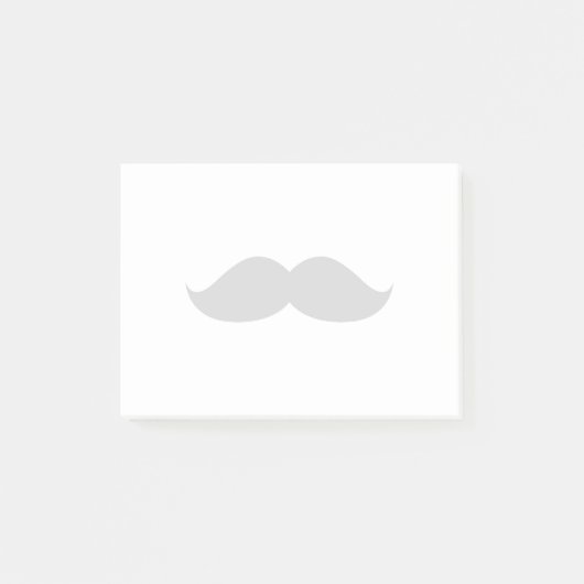 Süßer lustiger schwarzer Schnurrbart Post-it Klebezettel (Vorderseite)