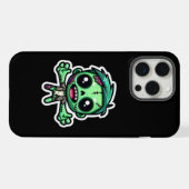 Süßer, lustiger Zombie iPhone Hülle (Rückseite (Horizontal))