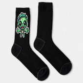 süßer lustiger Zombie Socken (Rechts)