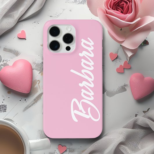 Süßer, Mädchenhafter, Maßgeschneiderter Rosa Name Case-Mate iPhone Hülle