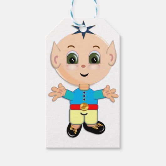 Süßer magischer Elf Geschenkanhänger (Vorderseite)