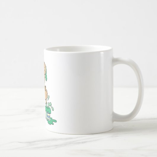 Süßer Maler-Bär Kaffeetasse (Rechts)
