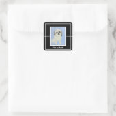 Süßer Malshi-Vierkant-Aufkleber Quadratischer Aufkleber (Tasche)