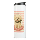 Süßer Maltipoo Thermosbecher (Nach links gedreht)