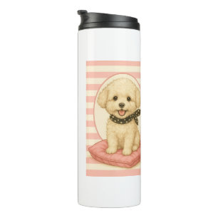 Süßer Maltipoo Thermosbecher
