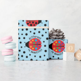 Süßer Marienkäfer-Autismus-Bewusstseins-Frühling B Geschenkpapier