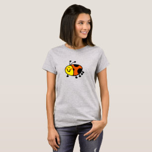 Süßer Marienkäfer-Cartoon für Kinder und Naturlieb T-Shirt