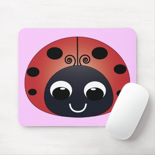 Süßer Marienkäfer Mousepad (Mit Mouse)