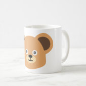 Süßer maßgeschneiderter Teddybär-Plüsch Kaffeetasse (VorderseiteRechts)
