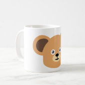 Süßer maßgeschneiderter Teddybär-Plüsch Kaffeetasse (Vorderseite Links)