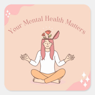 Süßer Mental Health Aufkleber   Sei nett zu deinem