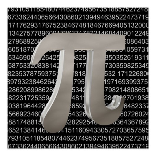 Süßer Metall-Pi-Charakter Poster (Vorderseite)