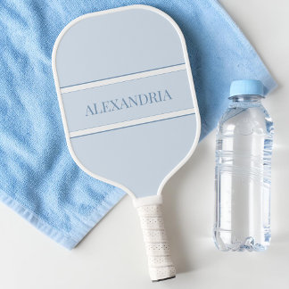 Süßer minimaler pastellblauer grauer moderner einf pickleball schläger