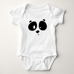 Süßer minimalistischer Panda-Gesichts-Body für Bab Baby Strampler