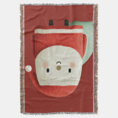 Süßer minimalistischer Weihnachtsmann Decke (Vorderseite Vertikal)