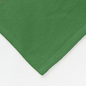 Süßer minimalistischer Weihnachtsmann Fleecedecke (Ecke)