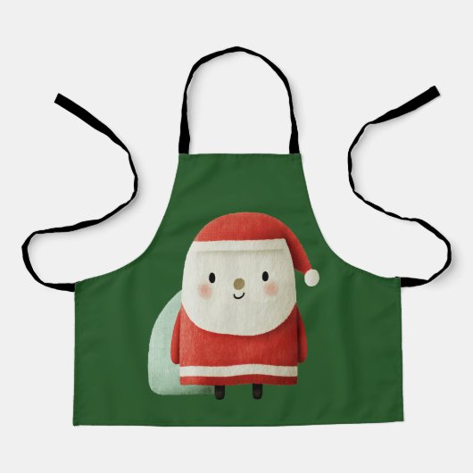 Süßer minimalistischer Weihnachtsmann Schürze (Vorderseite)
