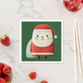 Süßer minimalistischer Weihnachtsmann Serviette (Beispiel)
