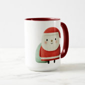 Süßer minimalistischer Weihnachtsmann Tasse (VorderseiteRechts)