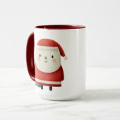 Süßer minimalistischer Weihnachtsmann Tasse (Vorderseite Links)
