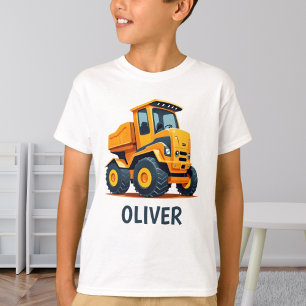 Süßer moderner Baulastwagen personalisiert T-Shirt