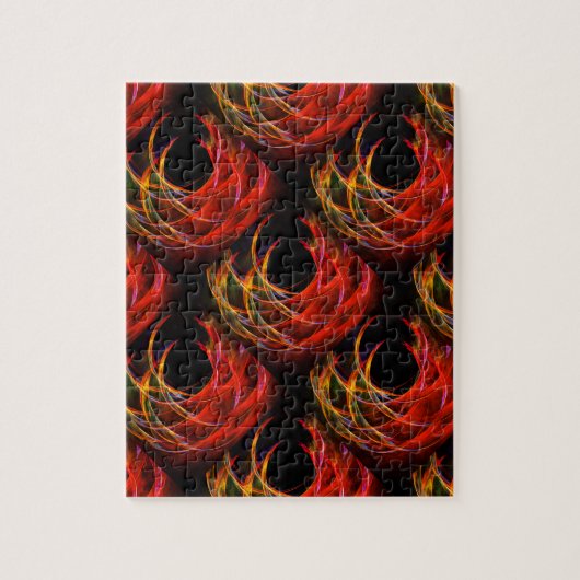 Süßer moderner Boho-eleganter abstrakter Kunstmust Puzzle (Vertikal)