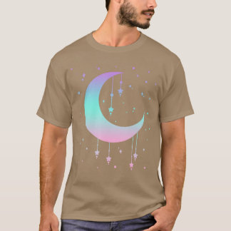 Süßer Mond Kawaii Pastell-Goth Kleiner lustiger T-Shirt