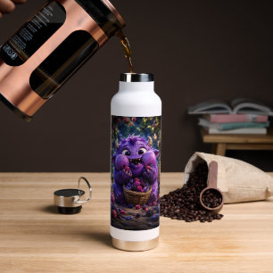 Süßer Monster Fantasy Waldkunst Berry Bandit Trinkflasche