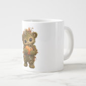 Süßer Moosbär-Kürbis-Becher Jumbo-Tasse (Vorderseite Rechts)