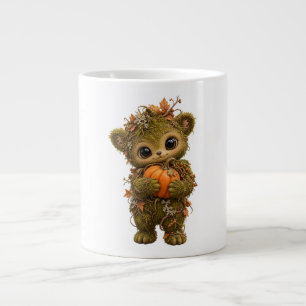 Süßer Moosbär-Kürbis-Becher Jumbo-Tasse