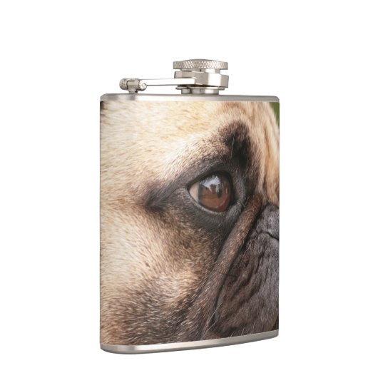 Süßer Mops Flachmann (Rechts)