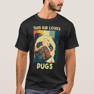 Süßer Mops für Kinder Jungen Haustier Hund Welpe R T-Shirt