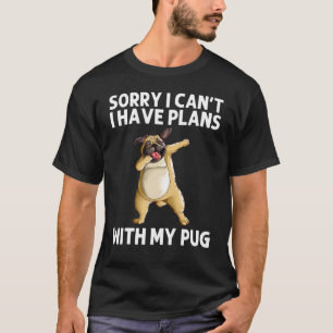 Süßer Mops für Männer Frauen Mops Hund Dabbing Hau T-Shirt