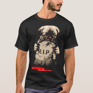 Süßer Mops-Grabstein 962 T-Shirt