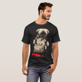 Süßer Mops-Grabstein 962 T-Shirt (Vorne ganz)