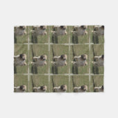 Süßer Mops-Hund Fleecedecke (Vorderseite (Horizontal))