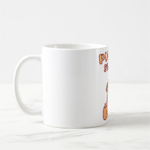 Süßer Mops im Kürbis-Mopkin-Saison Lustig Kaffeetasse