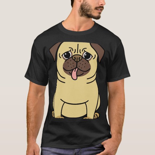Süßer Mops Klassiker 246 T-Shirt (Vorderseite)