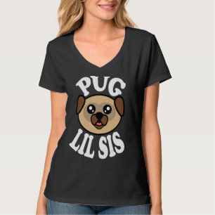 Süßer Mops Kleine Schwester T-Shirt
