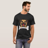 Süßer Mops mit Knochen Classic 118 T-Shirt (Vorne ganz)