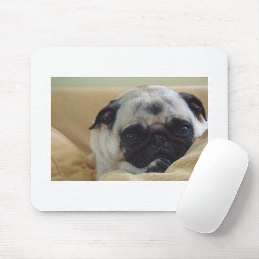 Süßer Mops Mousepad (Mit Mouse)