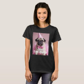 Süßer Mops Rosa T-Shirt (Vorne ganz)
