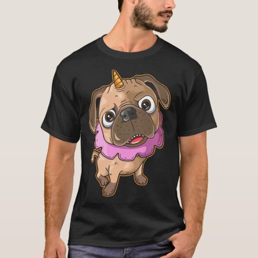 Süßer Mops-Welpe 126 T-Shirt (Vorderseite)