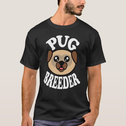Süßer Mops-Züchter T-Shirt (Vorderseite)